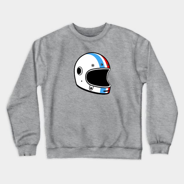 Race Car Driver Helmet Crewneck Sweatshirt by SLAG_Creative